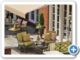custom patio furniture with custom awning